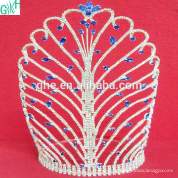 Super bela coroa de diamantes artificiais Coroa de moda